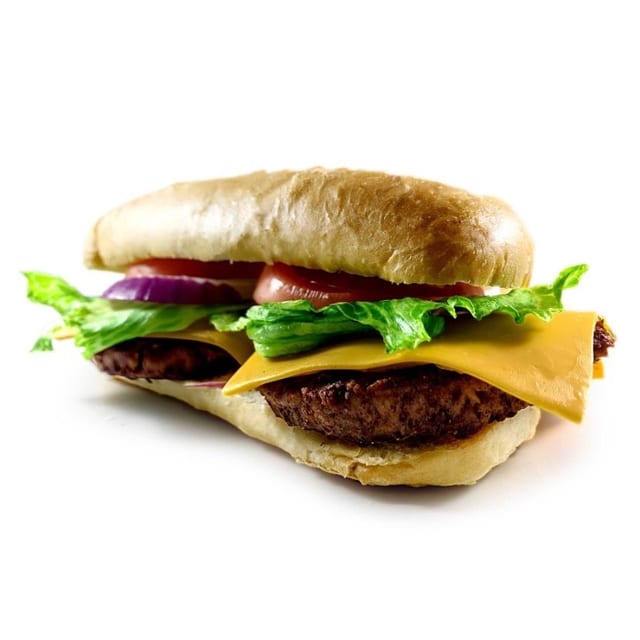 8" Cheeseburger Sub.
