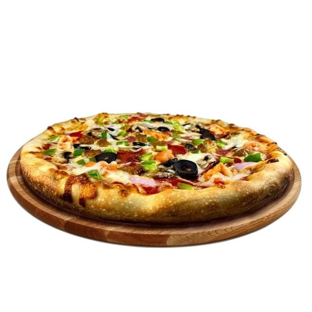 The Works Pizza.